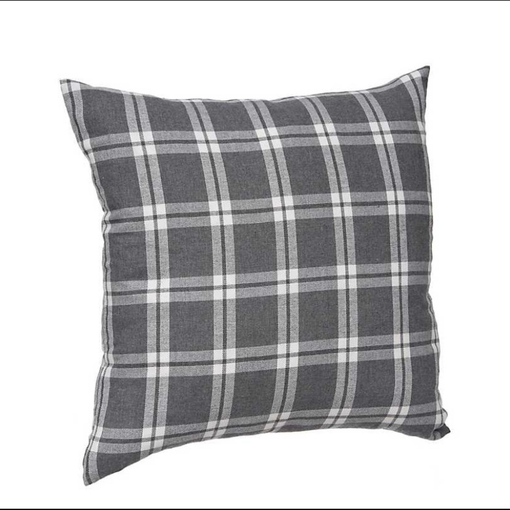 Kirkland’s Gray Sylvan Plaid Pillow